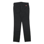 DICKIES Womens Cotton Blend Black Regular Fit Straight Leg Trousers W30 L31