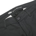 DICKIES Womens Cotton Blend Black Regular Fit Straight Leg Trousers W30 L31