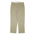 DICKIES Mens Regular Fit Beige Cotton Blend Trousers W38 L34 Workwear Zip