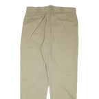 DICKIES Mens Regular Fit Beige Cotton Blend Trousers W38 L34 Workwear Zip