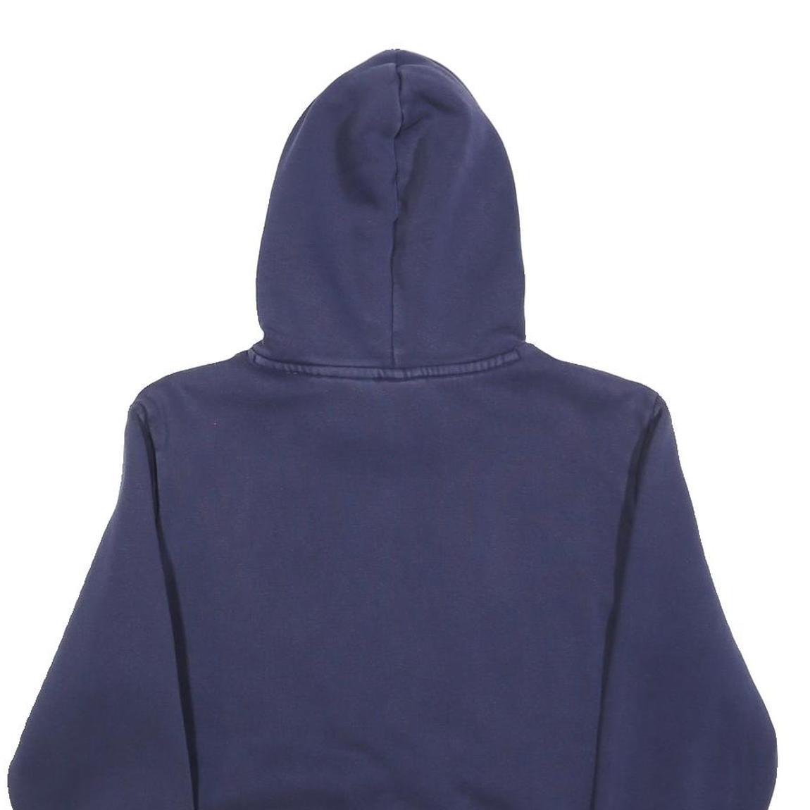 PUMA Mens Navy Blue Pullover Hoodie S Cotton Blend Classic Logo Sweatshirt