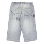 DOGNOSE Mens Shorts Blue Casual M W30 Embroidered Patches Cotton Blend