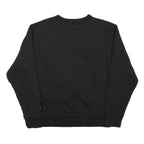 CHAMPION Mens Black Crew Neck M Cotton Blend Sweatshirt Classic Logo