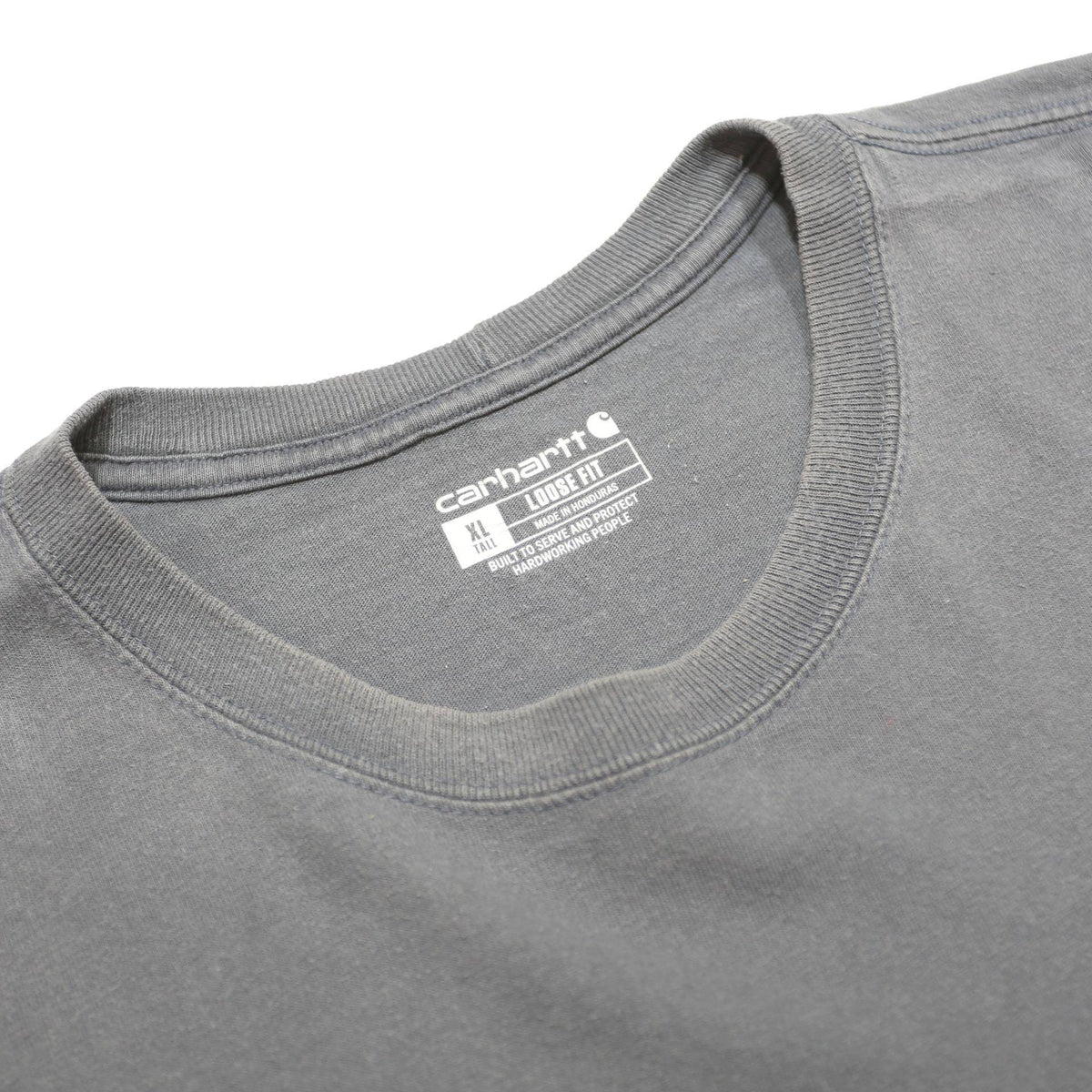 CARHARTT Mens Blue Pocket T-Shirt XL Short Sleeve Crew Neck Cotton Blend