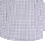 TOMMY HILFIGER Mens White & Purple Regular Fit Checked Shirt XL Classic Button