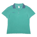 ADIDAS Womens Green & Navy Blue Polo Shirt Short Sleeve Plain XL TG Frankenthal