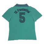 ADIDAS Womens Green & Navy Blue Polo Shirt Short Sleeve Plain XL TG Frankenthal