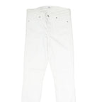 7 FOR ALL MANKIND Womens Jeans White Slim Skinny Denim W27 L29 Lace-Up Hem
