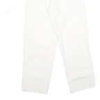 DICKIES Mens Cotton White Relaxed Straight Trousers W30 L30 Workwear Zip Closure