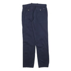 TOMMY HILFIGER Mens Cotton Blend Navy Blue Regular Fit Straight Trousers W30 L32