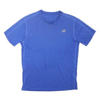 NEW BALANCE Mens Blue Short Sleeve Crew Neck Sports T-Shirt Size M Lightweight