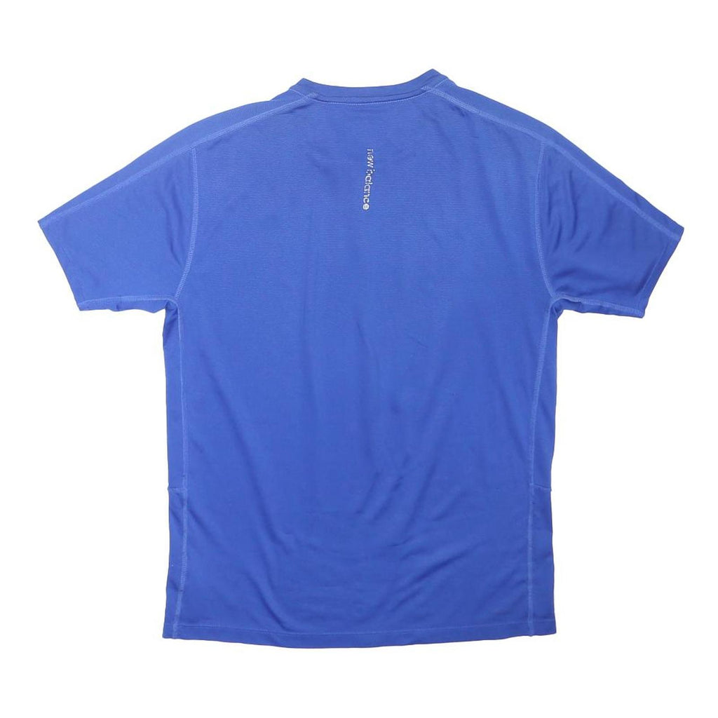 NEW BALANCE Mens Blue Short Sleeve Crew Neck Sports T-Shirt Size M Lightweight