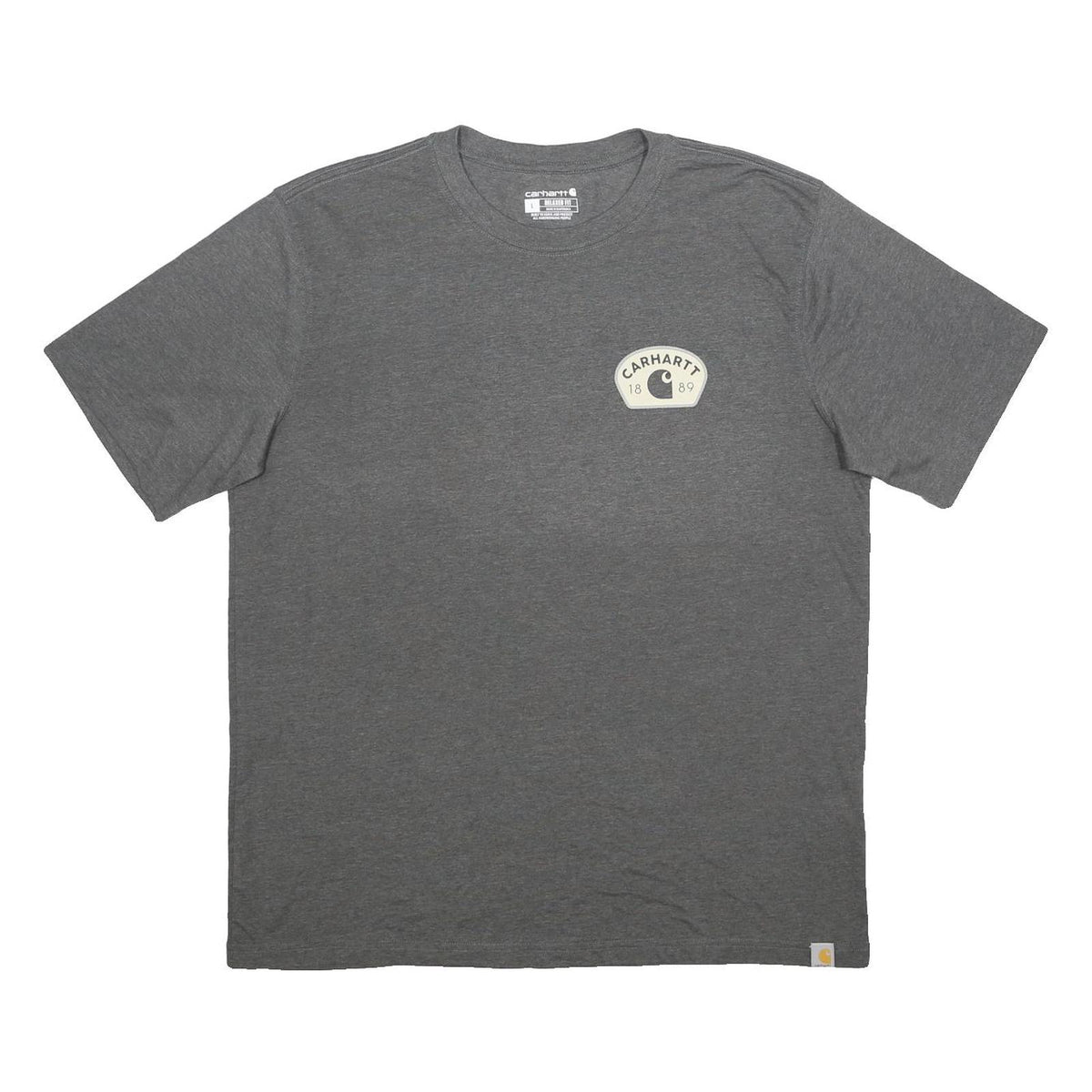 CARHARTT Mens Grey Graphic T-Shirt L Short Sleeve Crew Neck Workwear Casual