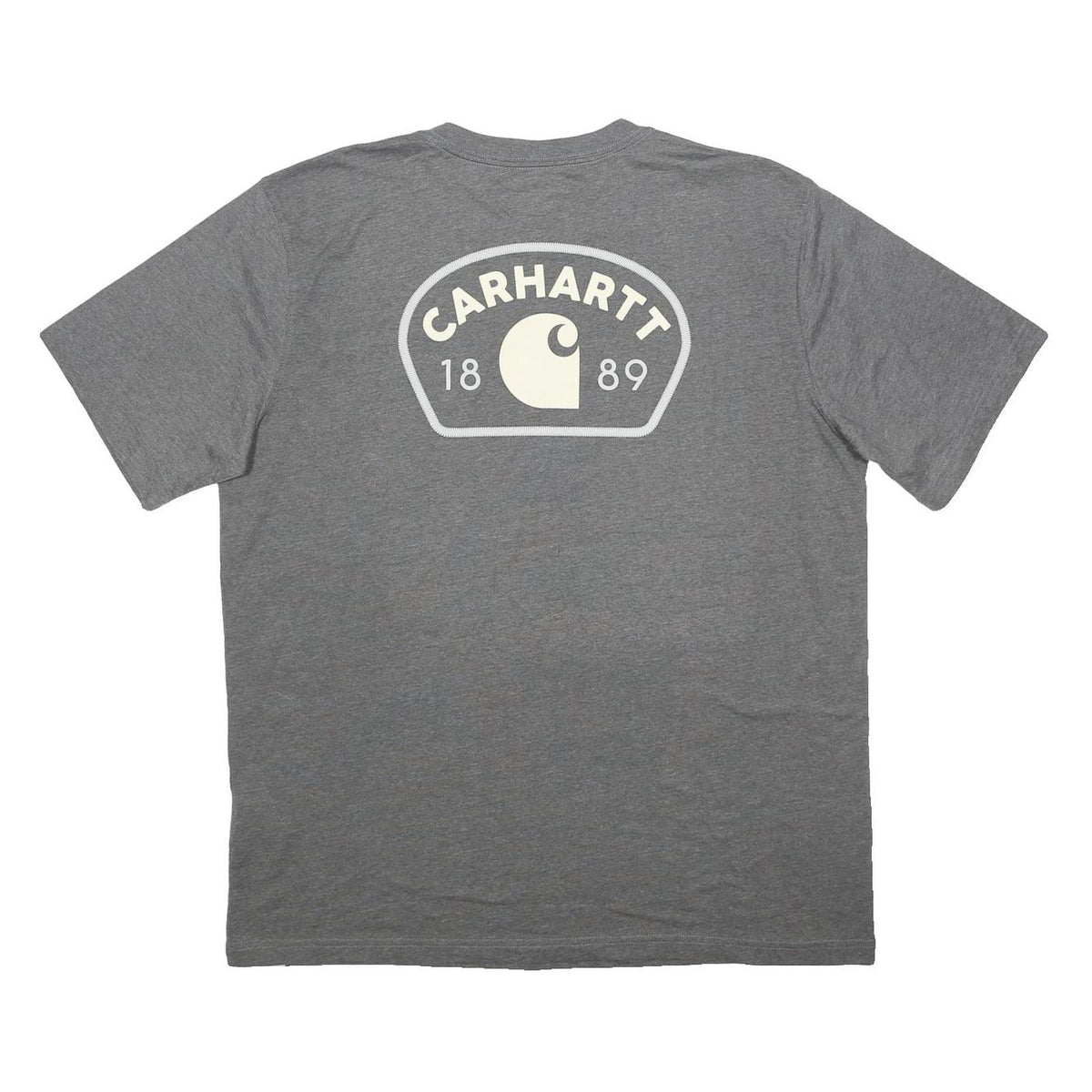 CARHARTT Mens Grey Graphic T-Shirt L Short Sleeve Crew Neck Workwear Casual