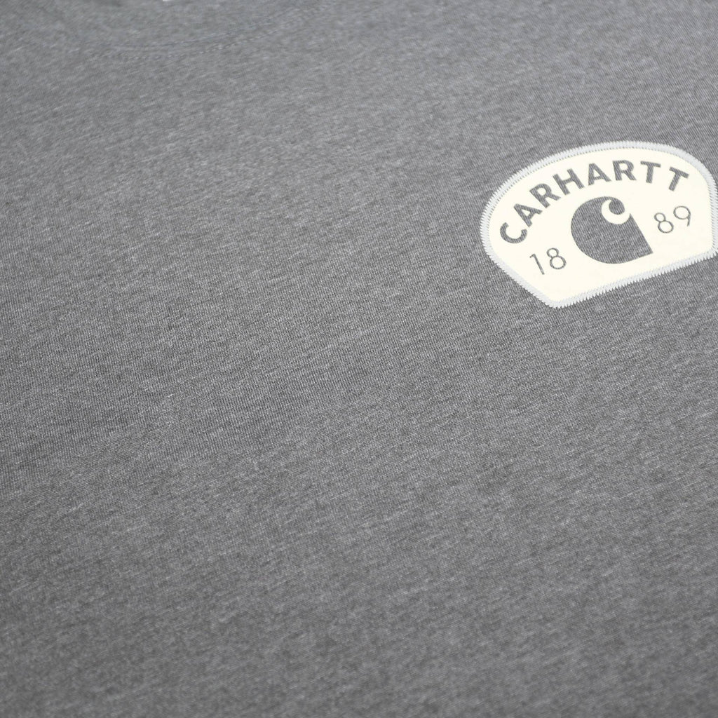 CARHARTT Mens Grey Graphic T-Shirt L Short Sleeve Crew Neck Workwear Casual
