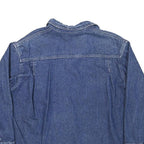 OILILY Womens Blue Denim Jacket M Cotton Blend Button Casual Outerwear