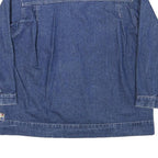 OILILY Womens Blue Denim Jacket M Cotton Blend Button Casual Outerwear