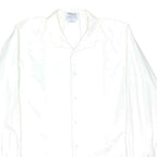 TJ LEWIN Mens White Evening Shirt M Long Sleeve Cotton Blend Formal Classic