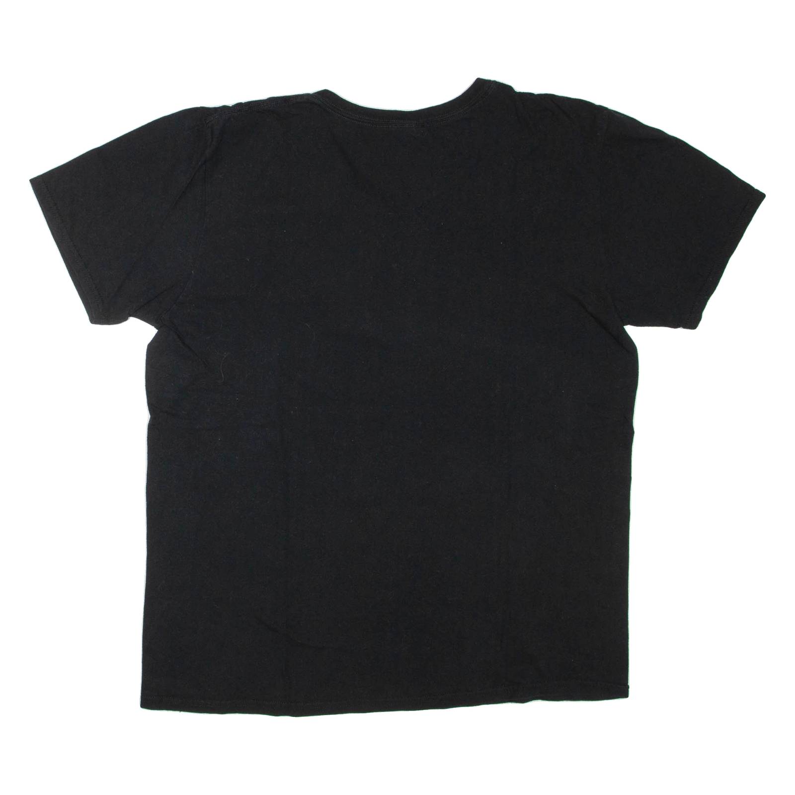 GILDAN Womens T-Shirt Black V-Neck L