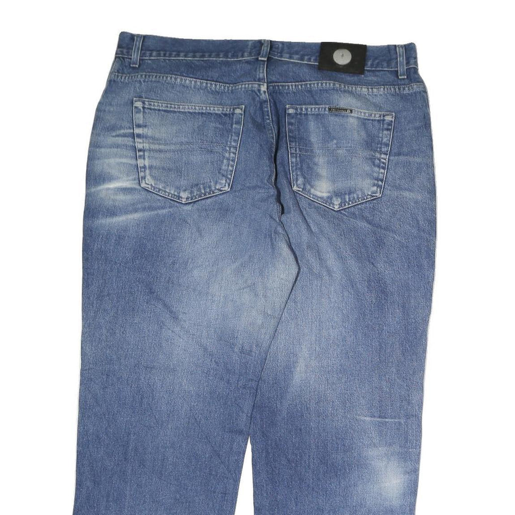 TRUSADDI JEANS Mens Regular Fit Blue Denim Jeans W36 L29 Classic Zip
