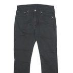 LEVI'S 510 Mens Jeans Black Slim Skinny Denim Raw W32 L30 Slim Fit Zip
