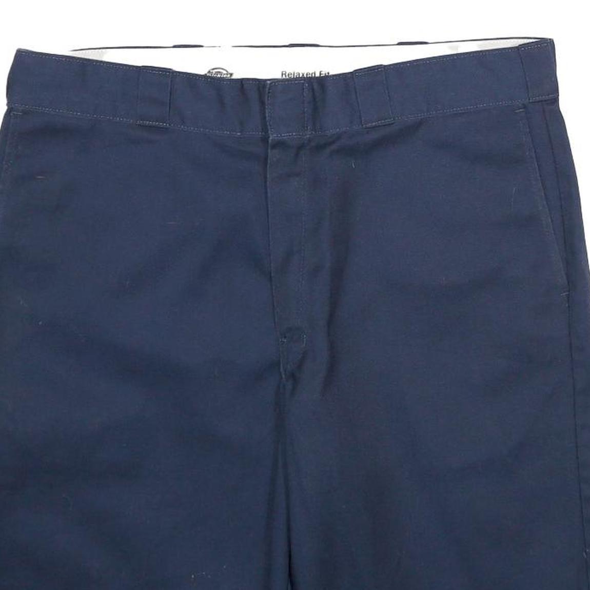 DICKIES Mens Shorts Navy Blue Relaxed Fit Workwear L W36