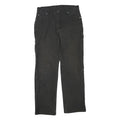 DICKIES Womens Black Regular Fit Straight Cotton Blend Jeans W32 L32 Workwear