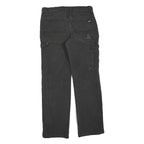DICKIES Womens Black Regular Fit Straight Cotton Blend Jeans W32 L32 Workwear