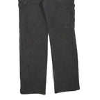 DICKIES Womens Black Regular Fit Straight Cotton Blend Jeans W32 L32 Workwear
