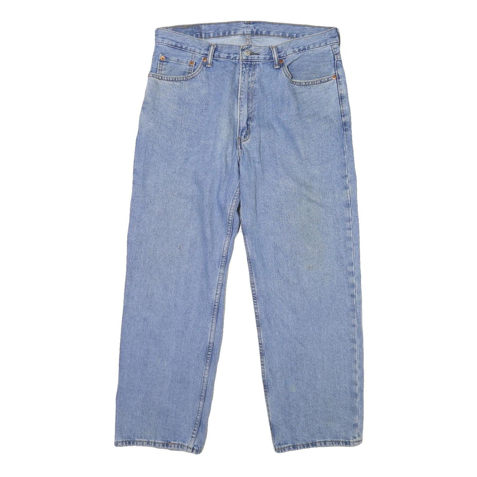 LEVI'S 550 Mens Jeans Blue Regular Loose Denim Medium W36 L29 Classic Fit Button