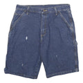 WRANGLER Mens Denim Blue Casual Shorts M W32 Cotton Blend Relaxed Fit