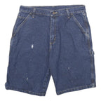 WRANGLER Mens Denim Blue Casual Shorts M W32 Cotton Blend Relaxed Fit