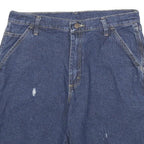 WRANGLER Mens Denim Blue Casual Shorts M W32 Cotton Blend Relaxed Fit