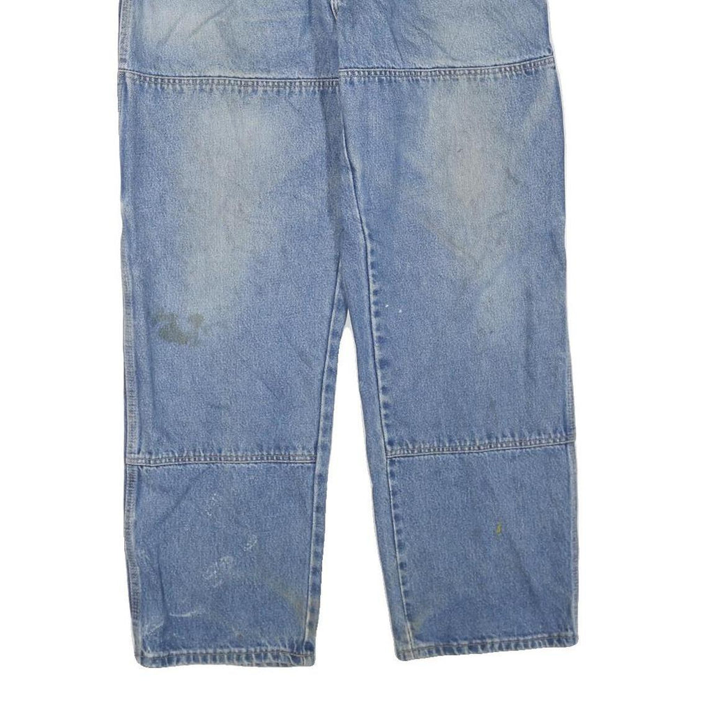 DICKIES Mens Jeans Blue Regular Loose Denim Medium W38 L32 Workwear Utility