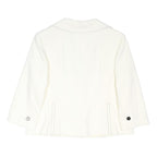 CC Womens White Jacket UK 18 Polyester Blend Button Classic Formal