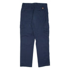 DICKIES Cargo Mens Trousers Blue Slim Straight W32 L30