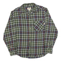 WOOLRICH Mens Green & Blue Check Shirt M Classic Plaid Pattern Long Sleeve