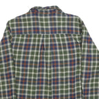 WOOLRICH Mens Green & Blue Check Shirt M Classic Plaid Pattern Long Sleeve