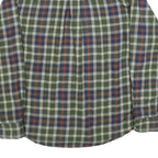 WOOLRICH Mens Green & Blue Check Shirt M Classic Plaid Pattern Long Sleeve