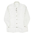 Mens Plain Shirt Beige Long Sleeve M