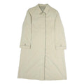 MARCONA Womens Cream Cotton Blend Jacket L Plain Zip Closure Classic Fit