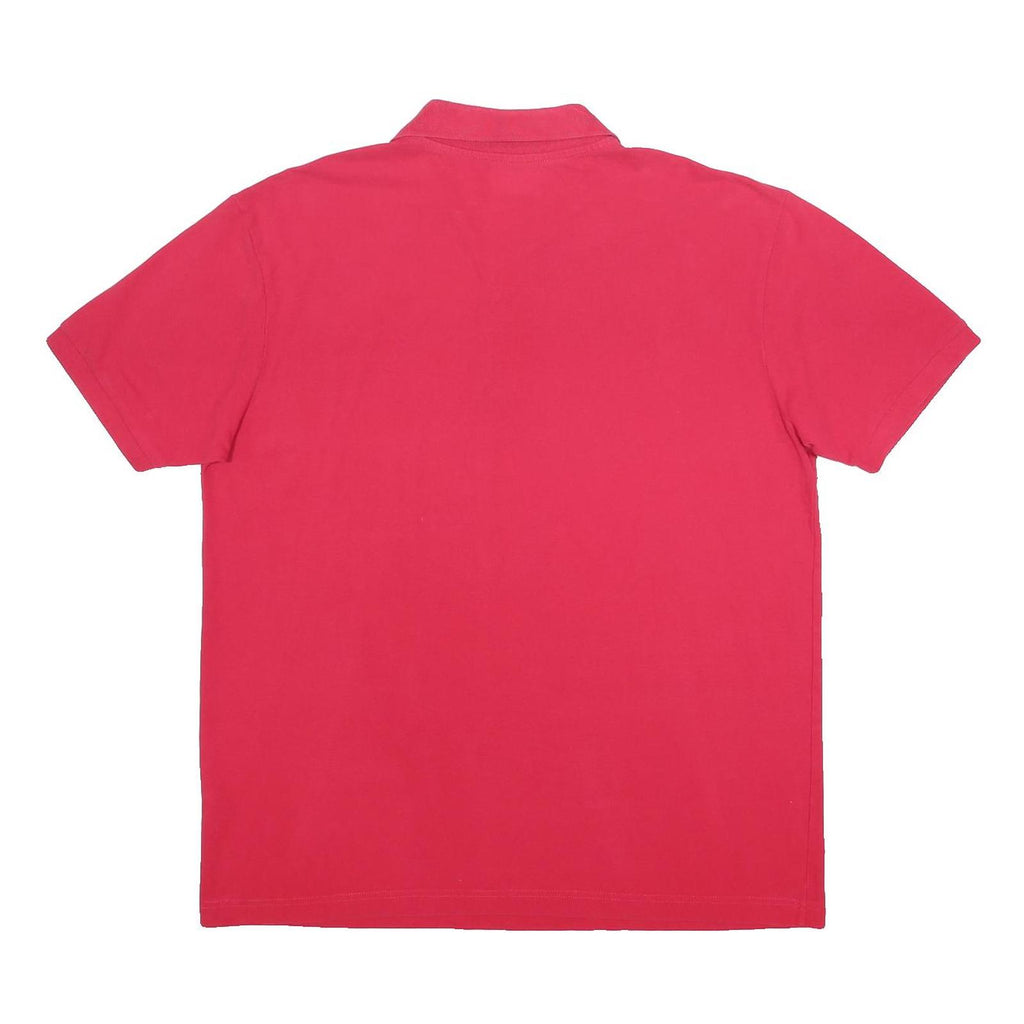 KAPPA Mens Red Short Sleeve Plain Polo Shirt 3XL Cotton Classic Casual