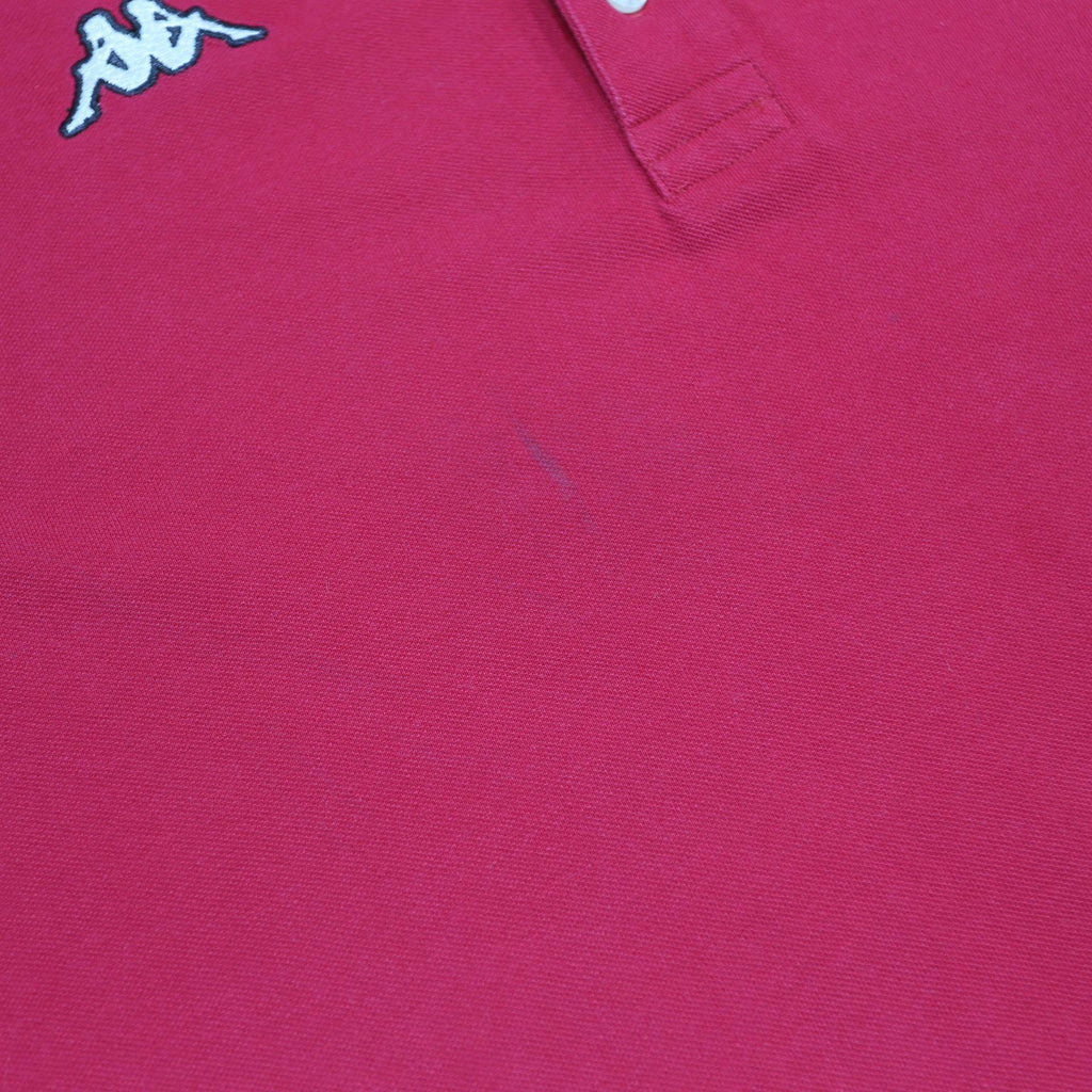 KAPPA Mens Red Short Sleeve Plain Polo Shirt 3XL Cotton Classic Casual