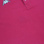 KAPPA Mens Red Short Sleeve Plain Polo Shirt 3XL Cotton Classic Casual
