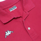 KAPPA Mens Red Short Sleeve Plain Polo Shirt 3XL Cotton Classic Casual