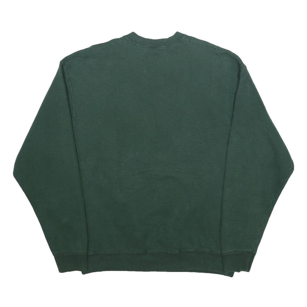 FRUIT OF THE LOOM Mens Green All Seasons Ski Club Crew Neck XL Ski Graphic