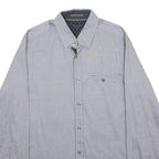 TED BAKER Mens Blue Shirt M Cotton Long Sleeve Button Casual Smart