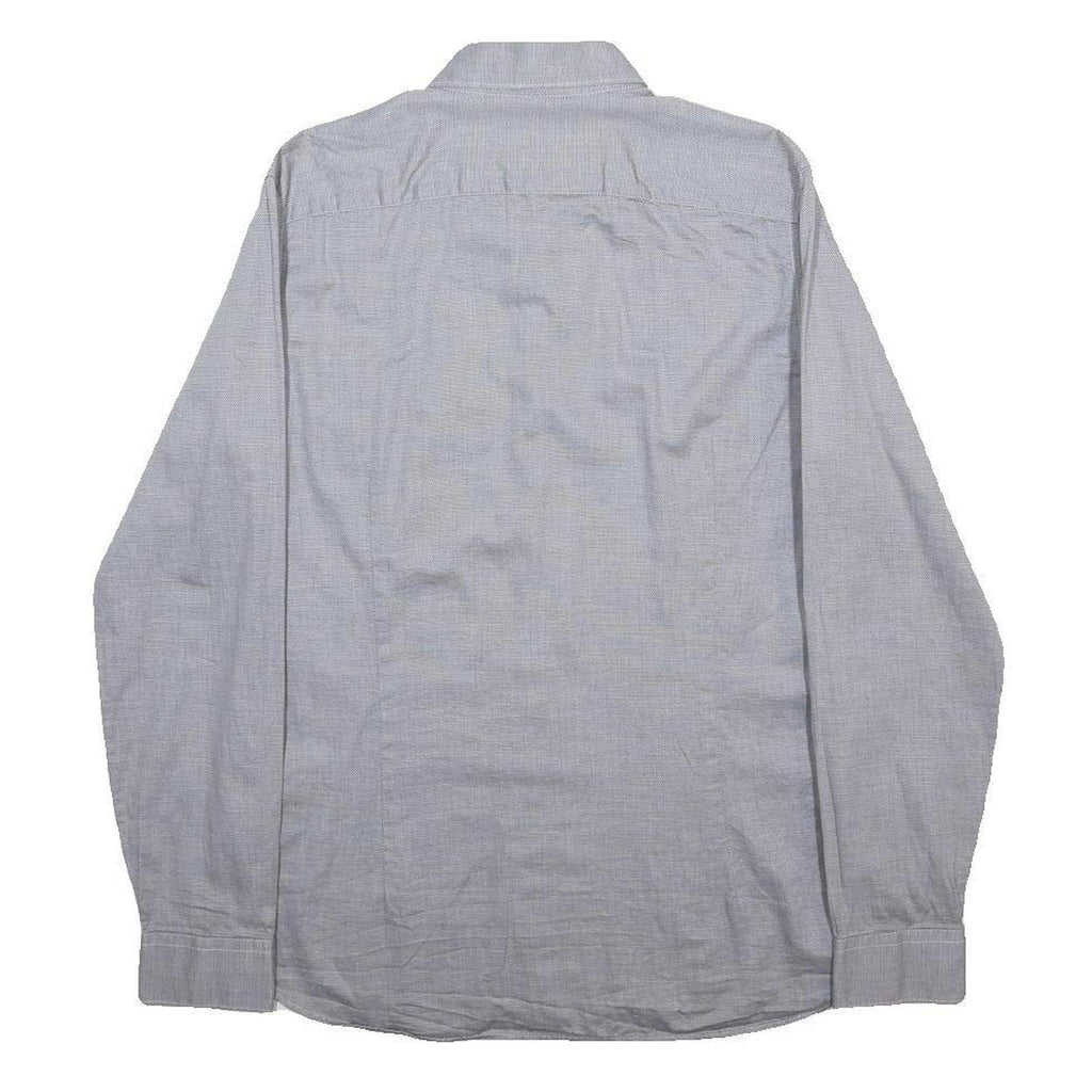 TED BAKER Mens Blue Shirt M Cotton Long Sleeve Button Casual Smart