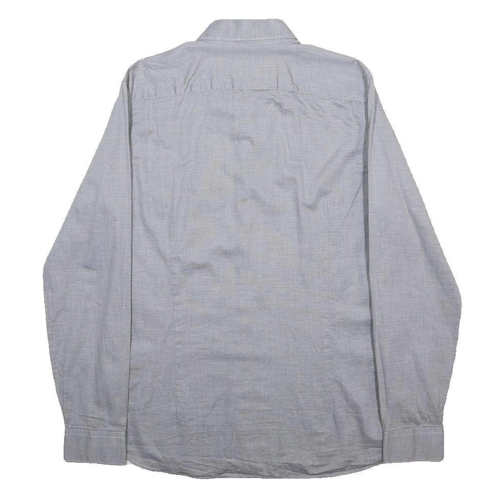 TED BAKER Mens Blue Shirt M Cotton Long Sleeve Button Casual Smart