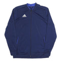 ADIDAS Mens Blue Jacket M Polyester Blend Track Top Sportswear Zip Casual